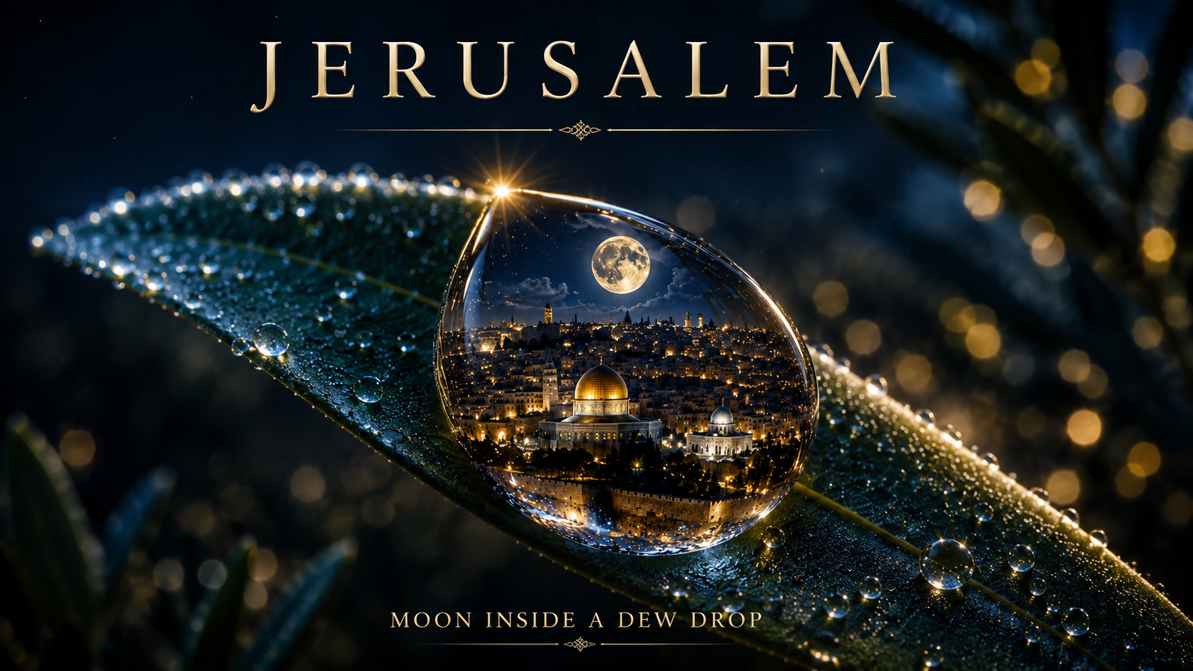 🌙 Jerusalem Inside a Dew Drop 🌙